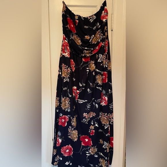 Strapless maxi dress. 2x - Picture 1 of 5